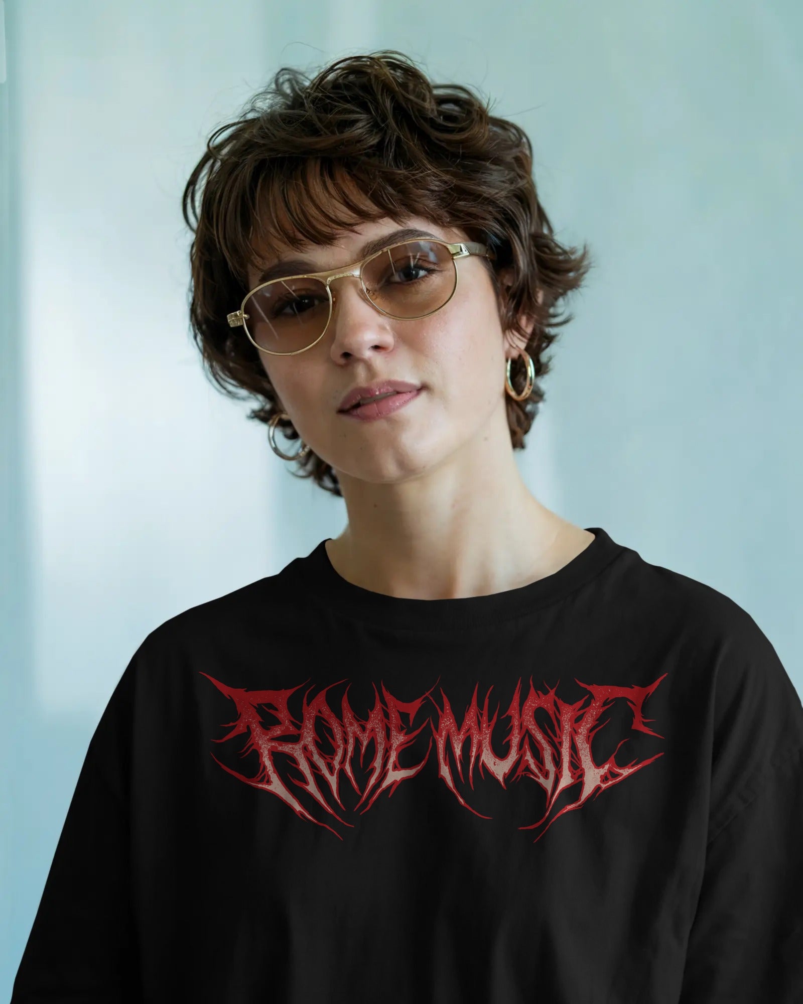 Rome Music Font Logo Tee
