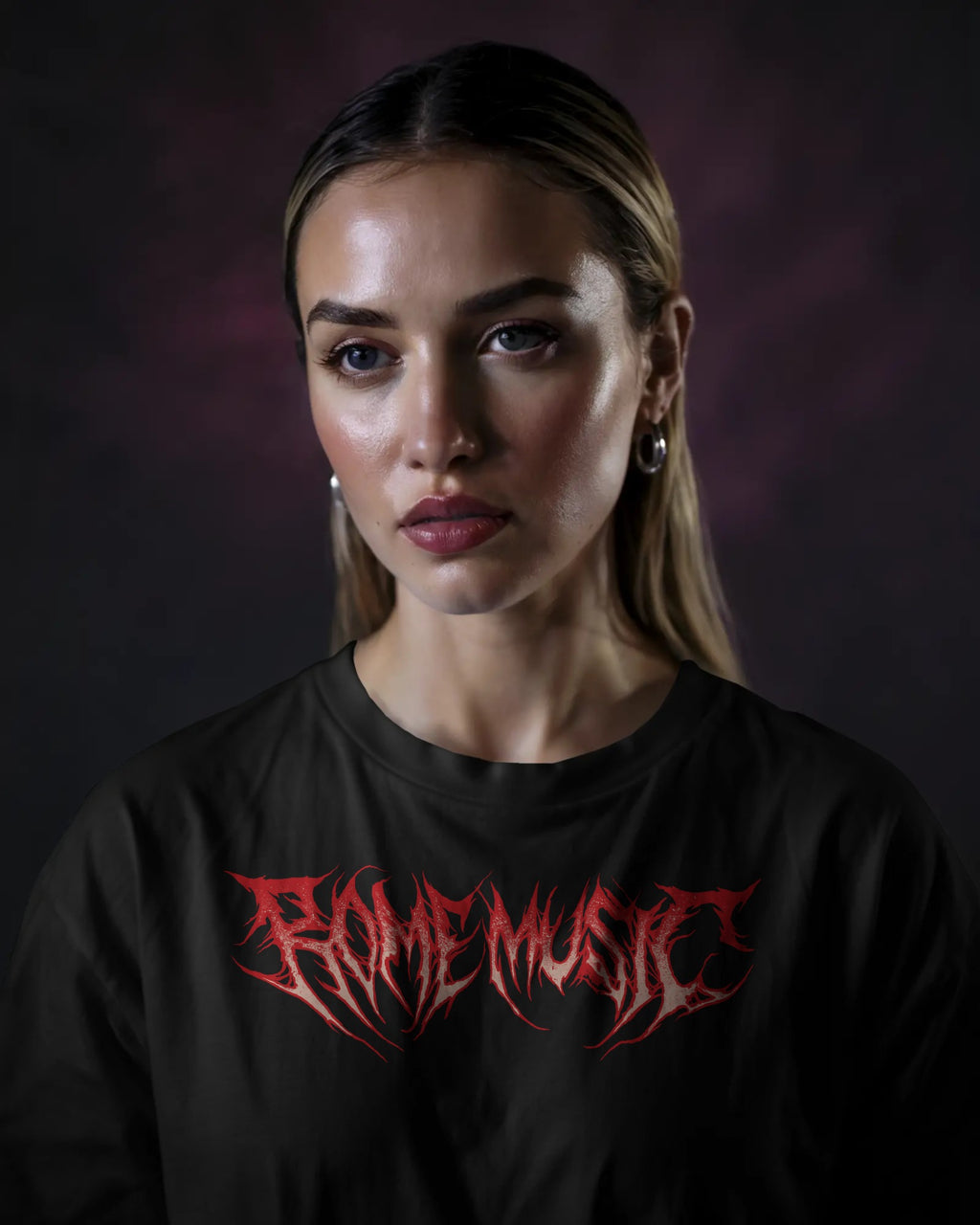 Rome Music Font Logo Tee