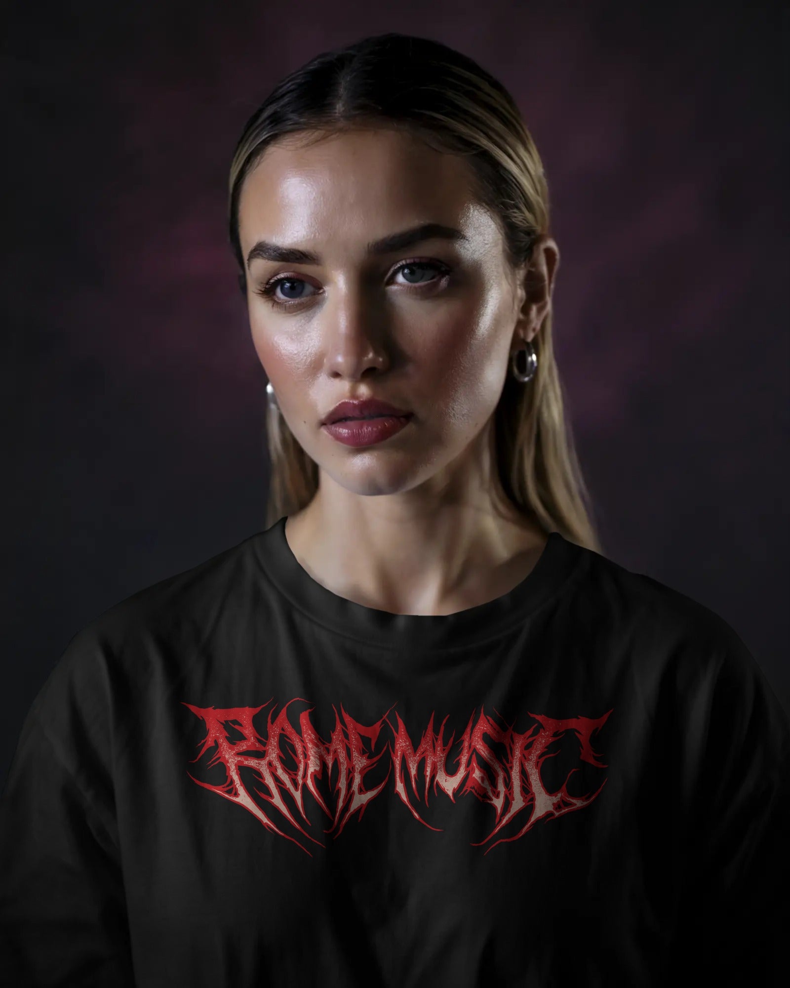 Rome Music Font Logo Tee